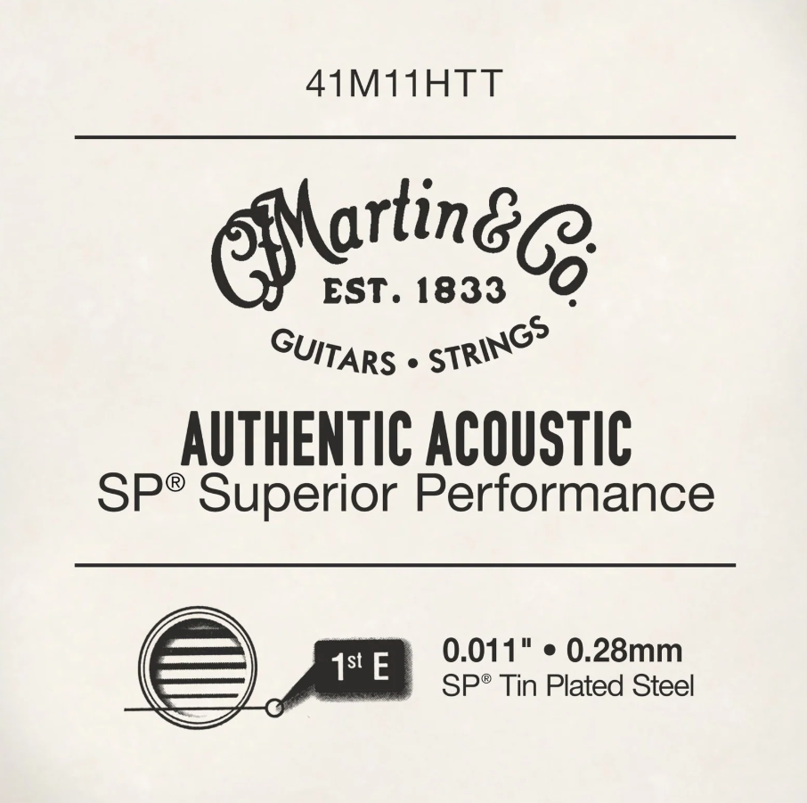 Martin & Co Acoustic Guitar Single String - Phosphor Bronze .011