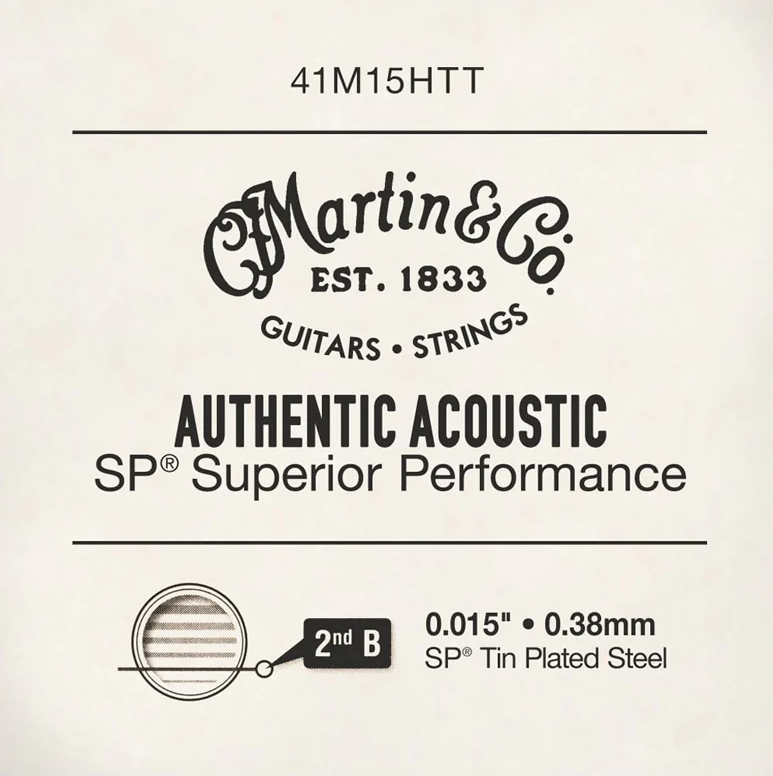 Martin & Co Acoustic Guitar Single String - Phosphor Bronze .015