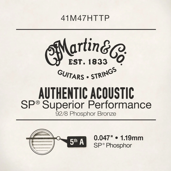 Martin & Co Acoustic Guitar Single String - Phosphor Bronze .047