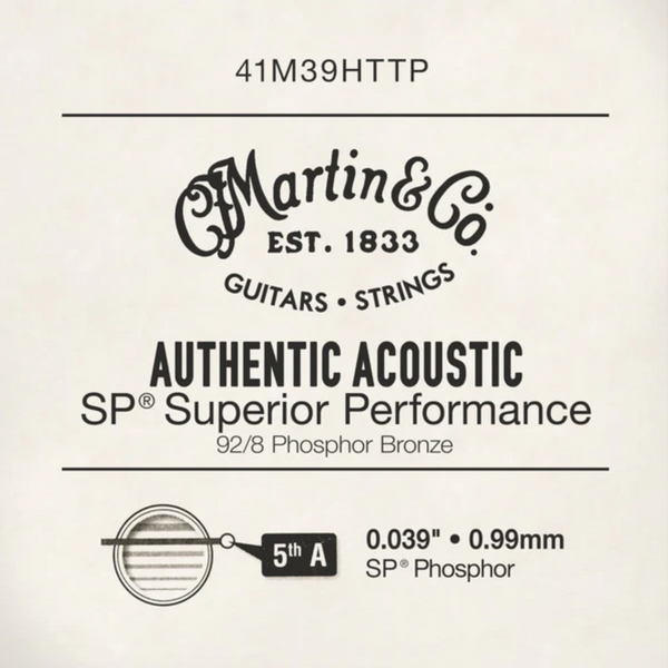 Martin & Co Acoustic Guitar Single String - Phosphor Bronze .039