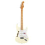 SX Alder Series Electric Guitar - Vintage White w/ F-Hole