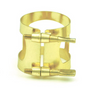 Tenor Sax Ligature in Gold Lacquer