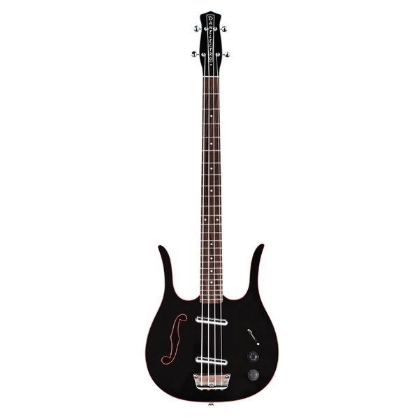 Danelectro Red Hot Longhorn Electric Bass - Black/Red