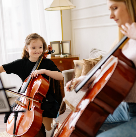 Cello lesson - private one-on-one at Academy of Music