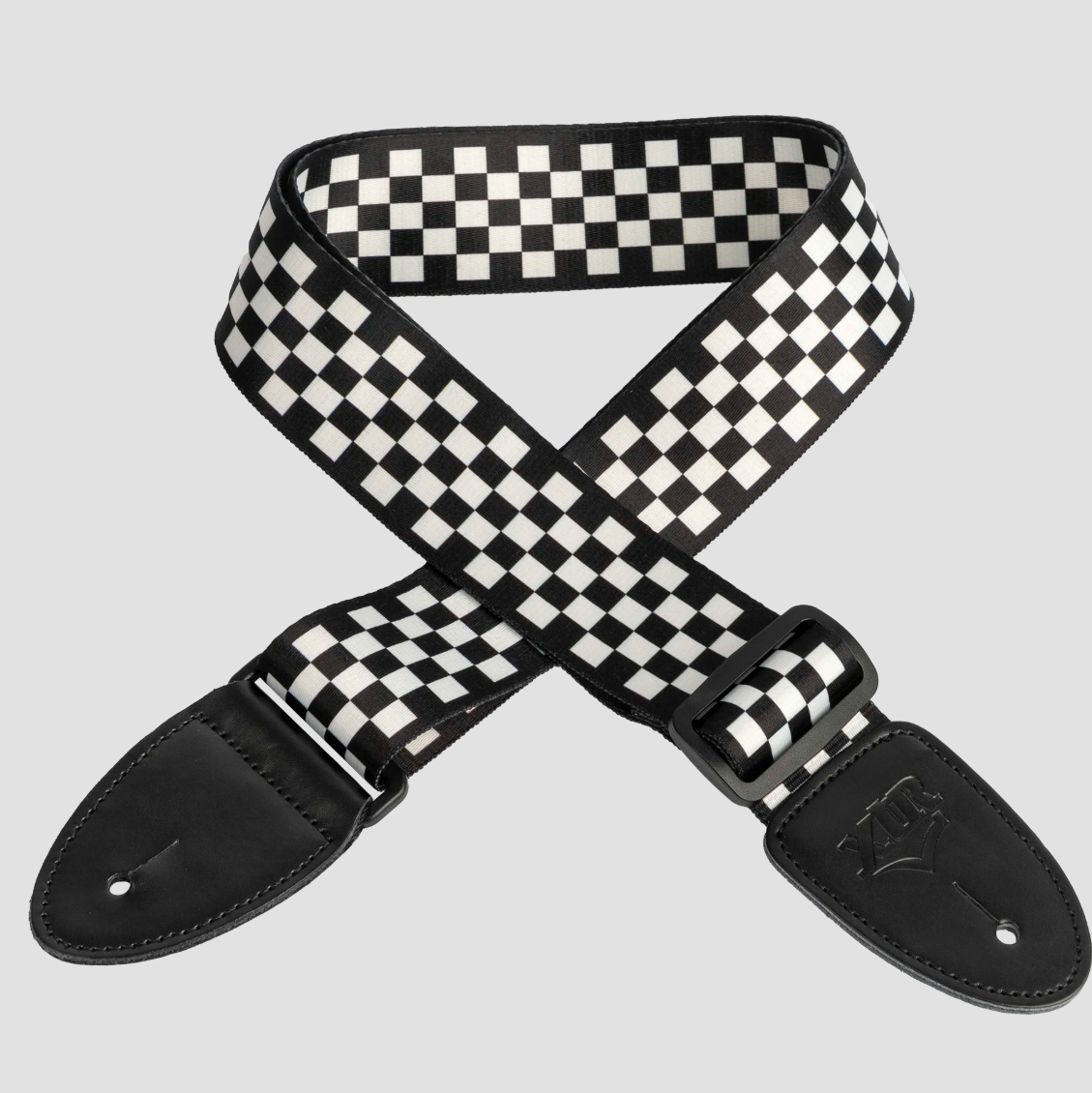 XTR Checkered Pattern Guitar Strap 2"