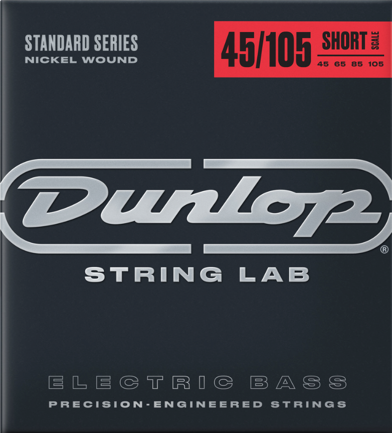 Dunlop Short Scale Bass Strings - Nickel Wound 45-105