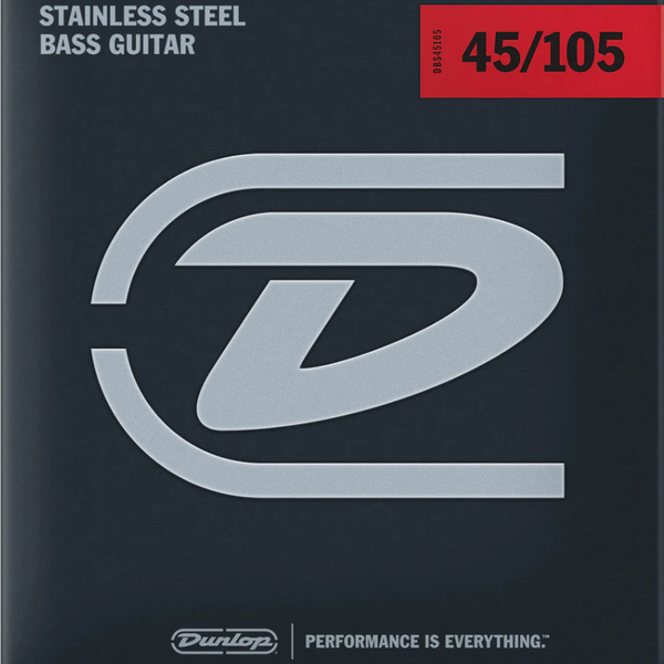 Dunlop Bass Strings - Stainless Steel Round Wound 45-105