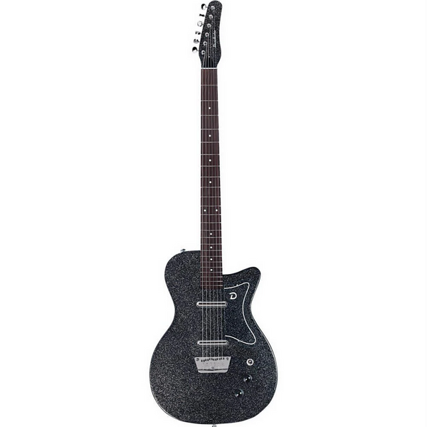 Danelectro '56 Bartione Bottle Electric Guitar - Black Metal Flake