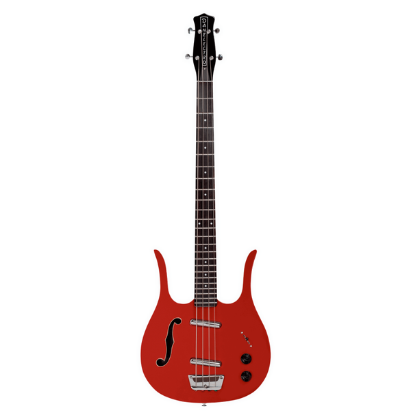 Danelectro Red Hot Longhorn Electric Bass - Red