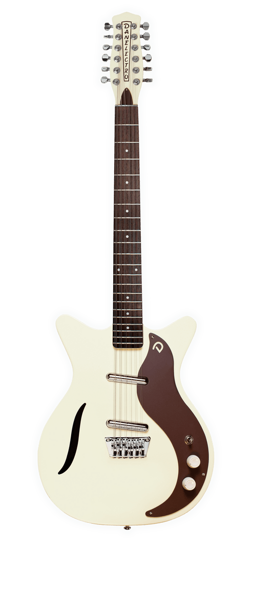 Danelectro 12-String Vintage Electric Guitar - Cream White