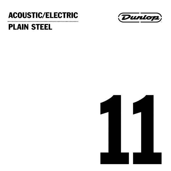 Dunlop Acoustic/Electric Guitar Single String - Plain Steel .011