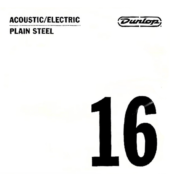Dunlop Acoustic/Electric Guitar Single String - Plain Steel .016