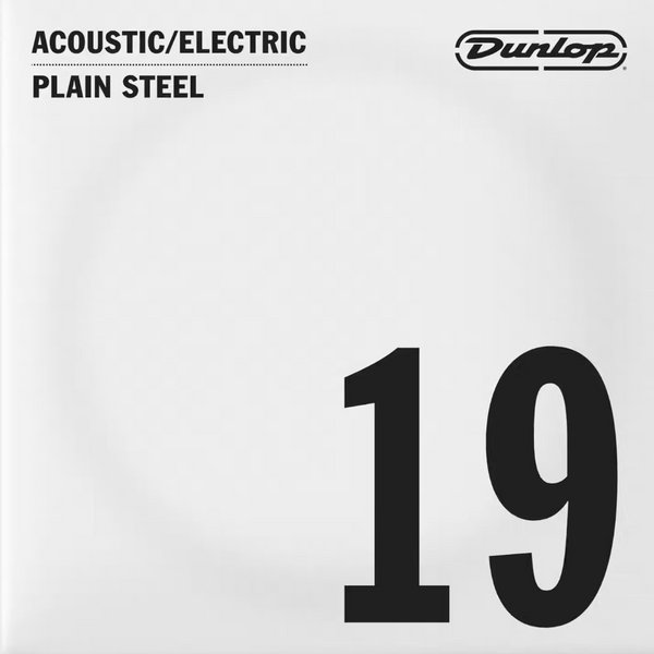 Dunlop Acoustic/Electric Guitar Single String - Plain Steel .019