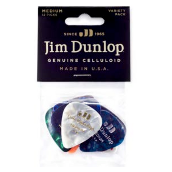 DUNLOP Genuine Celluloid Picks Pack (12 Picks)