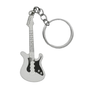 Electric Guitar Keychain / Keyring - White Strat Style