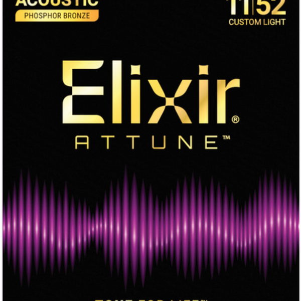 Elixir Attune Phosphor Bronze Custom Light 11-52