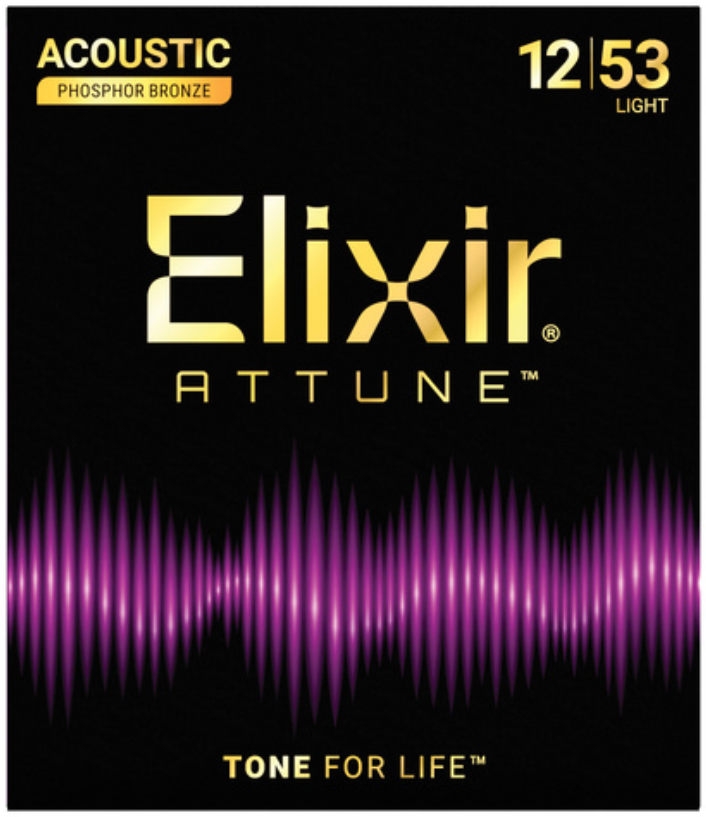 Elixir Attune Phosphor Bronze Light 12-53