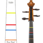 First Frets Stickers - Violin 3/4 Size or Viola 13"