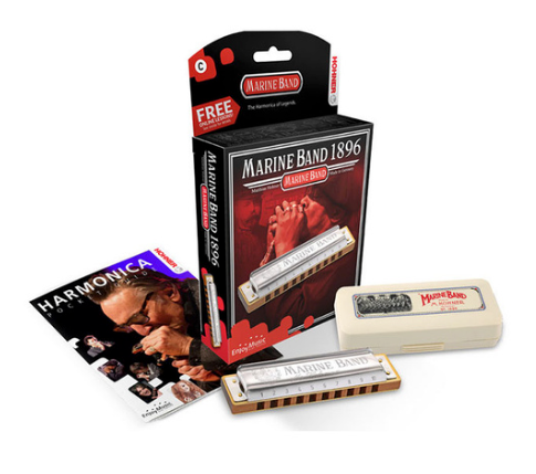 Hohner Marine Band 1896 Classic Harmonica in the Key of Bb
