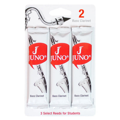 Juno Bass Clarinet Reeds - Grade 2.0 (Card of 3)