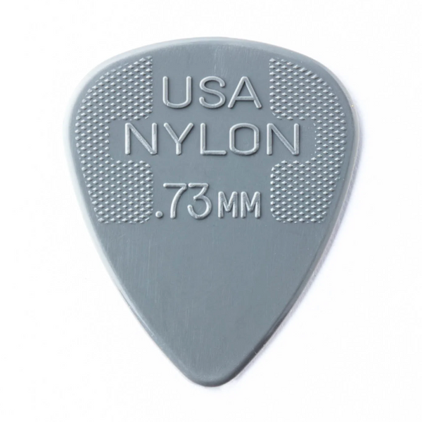 DUNLOP Nylon Picks - Grey 0.73mm (Pack of 12)