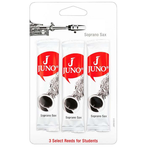 Juno Soprano Sax Reeds - Grade 3.0 - Card of 3