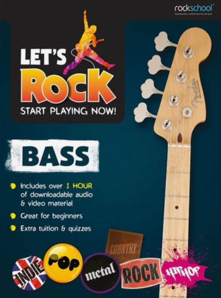 Rockschool Let's Rock Bass Great for Beginners