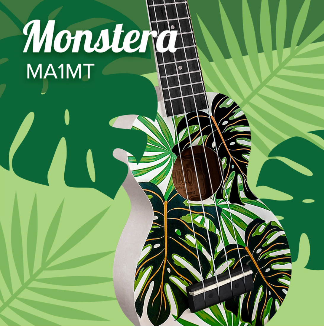 Mahalo Art Series - Soprano Ukulele (Monstera)