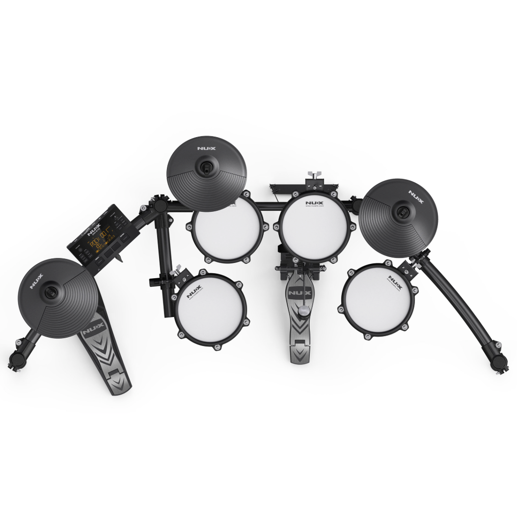 NUX DM210 Portable 8-Piece Electronic Drum Kit w/ Mesh Heads