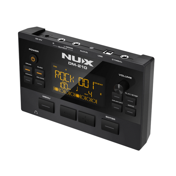 NUX DM210 Portable 8-Piece Electronic Drum Kit w/ Mesh Heads