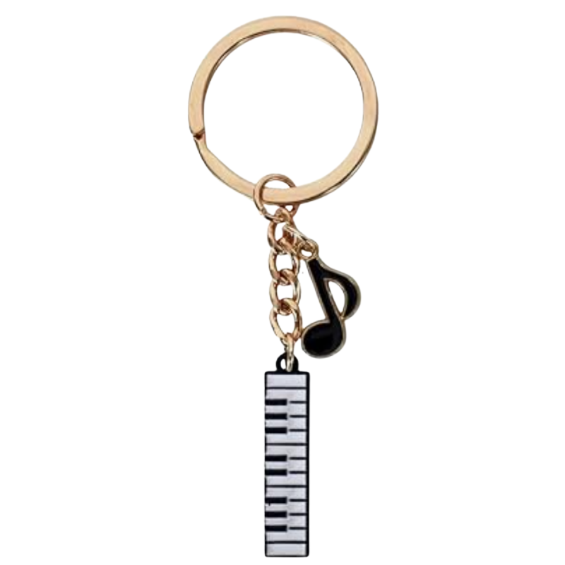 Piano Keyboard Lovers Keychain / Keyring