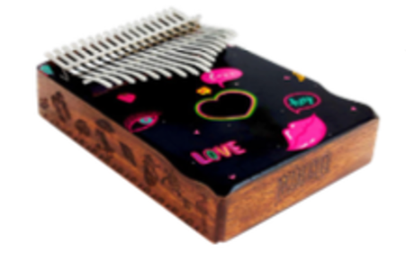 Mahalo 17 Note Kalimba Heart