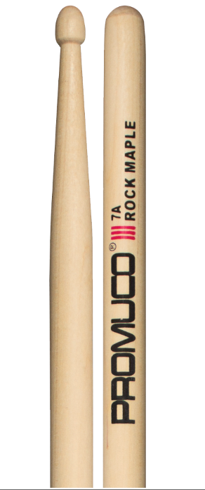 Promuco Rock Maple 7A Wood Tip Drum Sticks