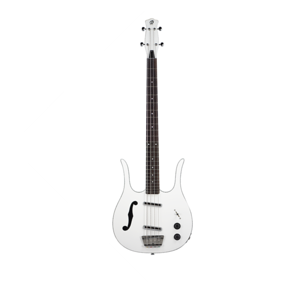 Danelectro Red Hot Longhorn Electric Bass - White