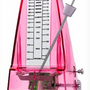 Cherry Metronome with Metal Mechanism & Bell in Pink Plastic