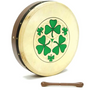 Bodhran (20cm) 8in Shamrock Design