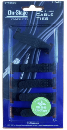 On Stage Velcro-Style Cable Ties - Pack of 5