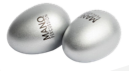 Egg Maracas - Silver - Mano Percussion