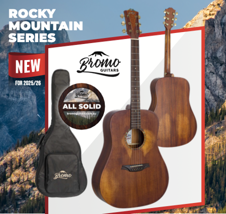 Bromo Rocky Mountain Dreadnaught Acoustic Steel String Guitar