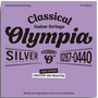 Olympia Performance Plus Series Coated Classical Nylon/Silver Hard Tension String Set - Tie End