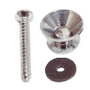 DR. PARTS - Chrome end pin with end pin felt