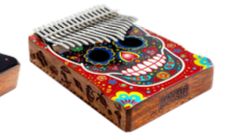 Mahalo 17 Note Kalimba Skull