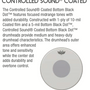 REMO - Controlled Sound Coated Drum Head - Black Dot