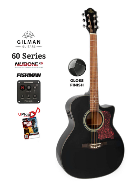 Gilman Grand Auditorium electric/acoustic Black