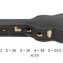 Extreme - Classic Guitar Case Heavy Duty Plywood Covered in Black Vinyl