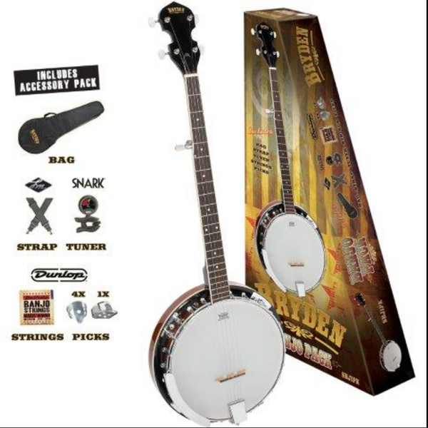 Bryden 5-String Banjo w/ Gig Bag & Accessory Package