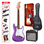 SX Electric Guitar Package - Metallic Purple