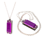 Bryden Mini-Harmonica Necklace - Purple