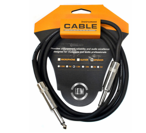 Leem 5ft Deluxe Speaker Cable (1/4" Straight TS - 1/4" Straight TS)