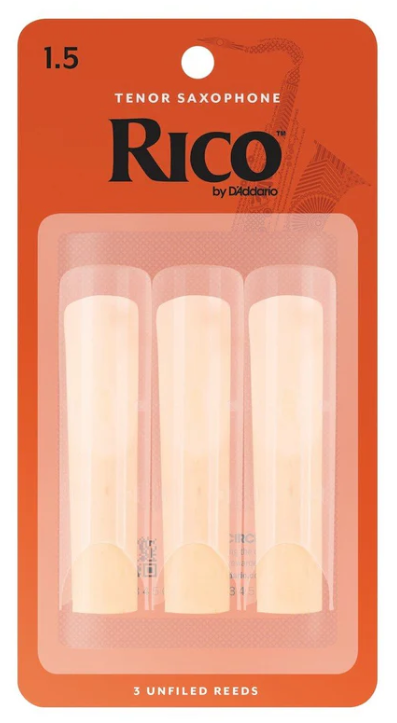 RICO - Tenor Sax Reeds - 3 pack - Size 1.5